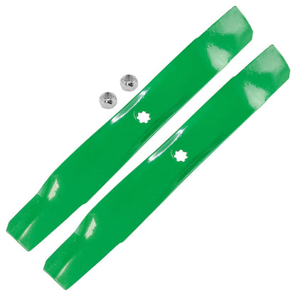 Deck Bagging Blade and Nut Replacement for John Deere D120 D125 E100 E110