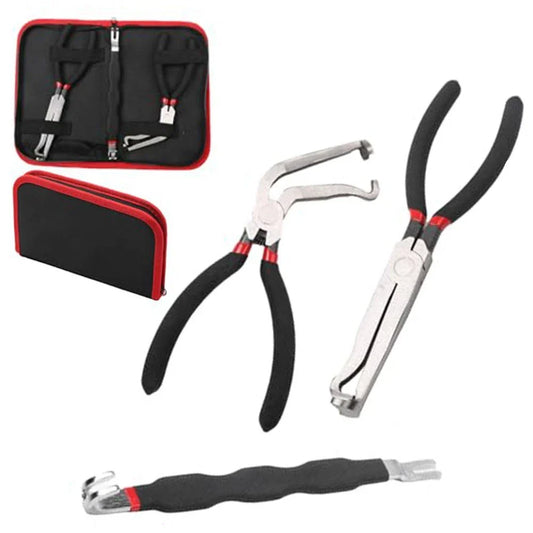 3 x Pliers Set for Automotive Electrical and Fuel Line Disconnecting