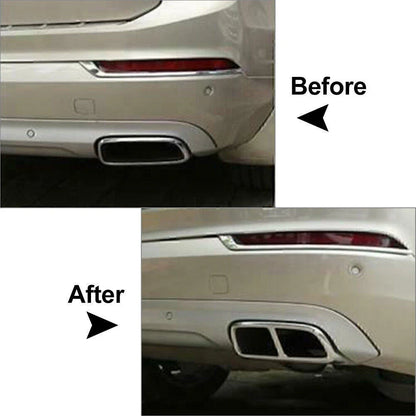 Stainless Steel Exhaust Muffler Tail Pipe Cover for Volvo XC90 (2015-2019)