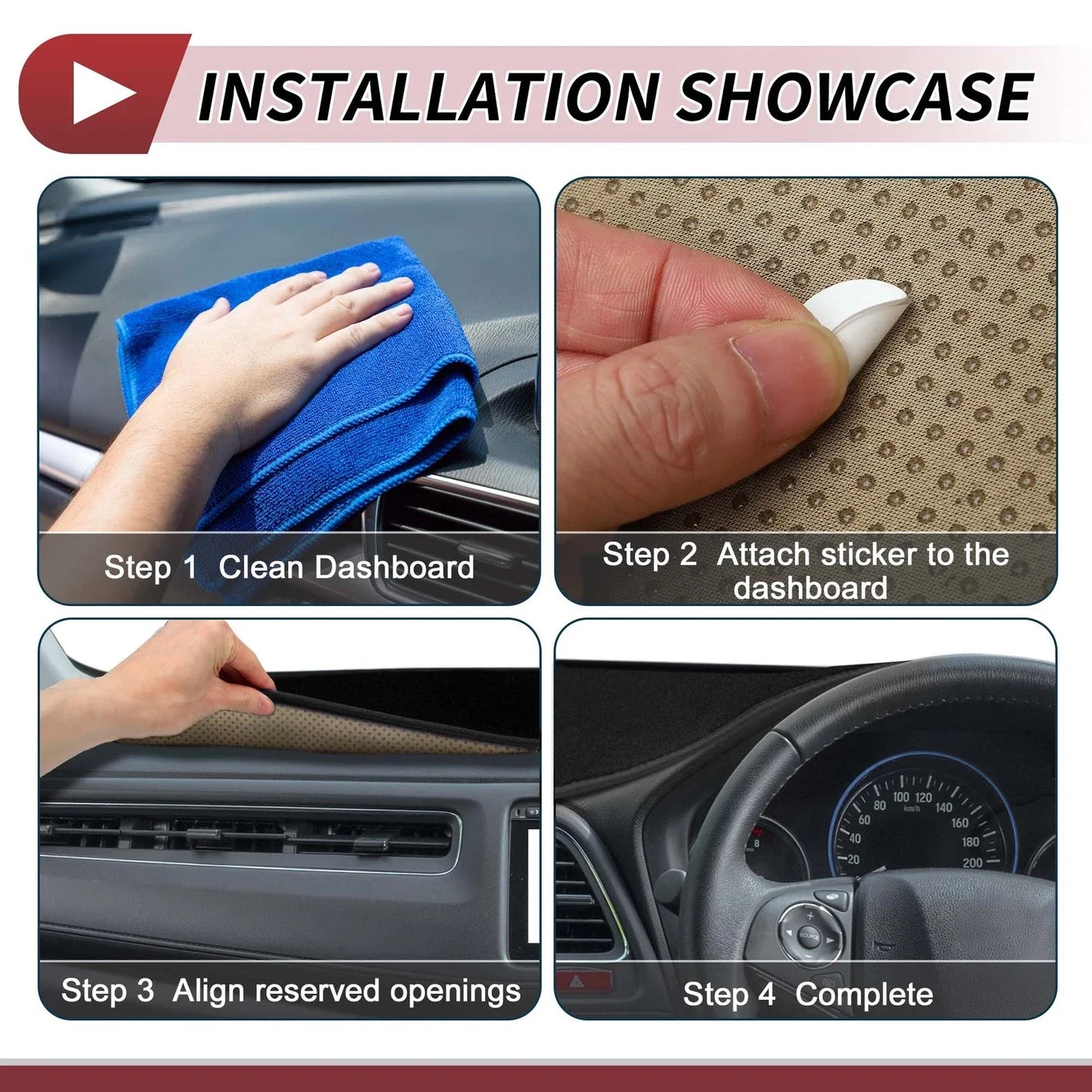 Dashboard Cover Mat for LEXUS NX250 2022-2023 Sun Protector Pad Black