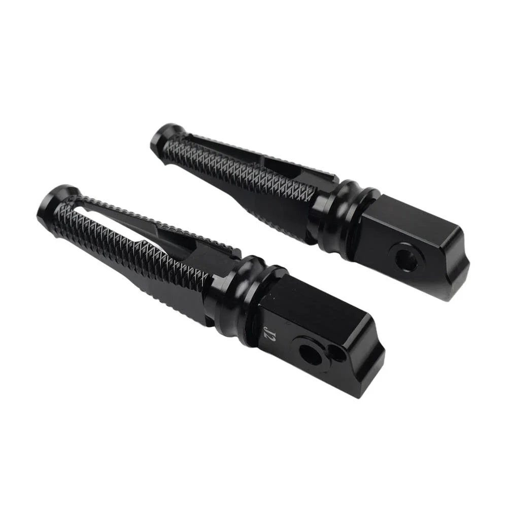 Black Passenger Rear Foot Pegs for Aprilia GPR125 GPR150 (2015-2023)