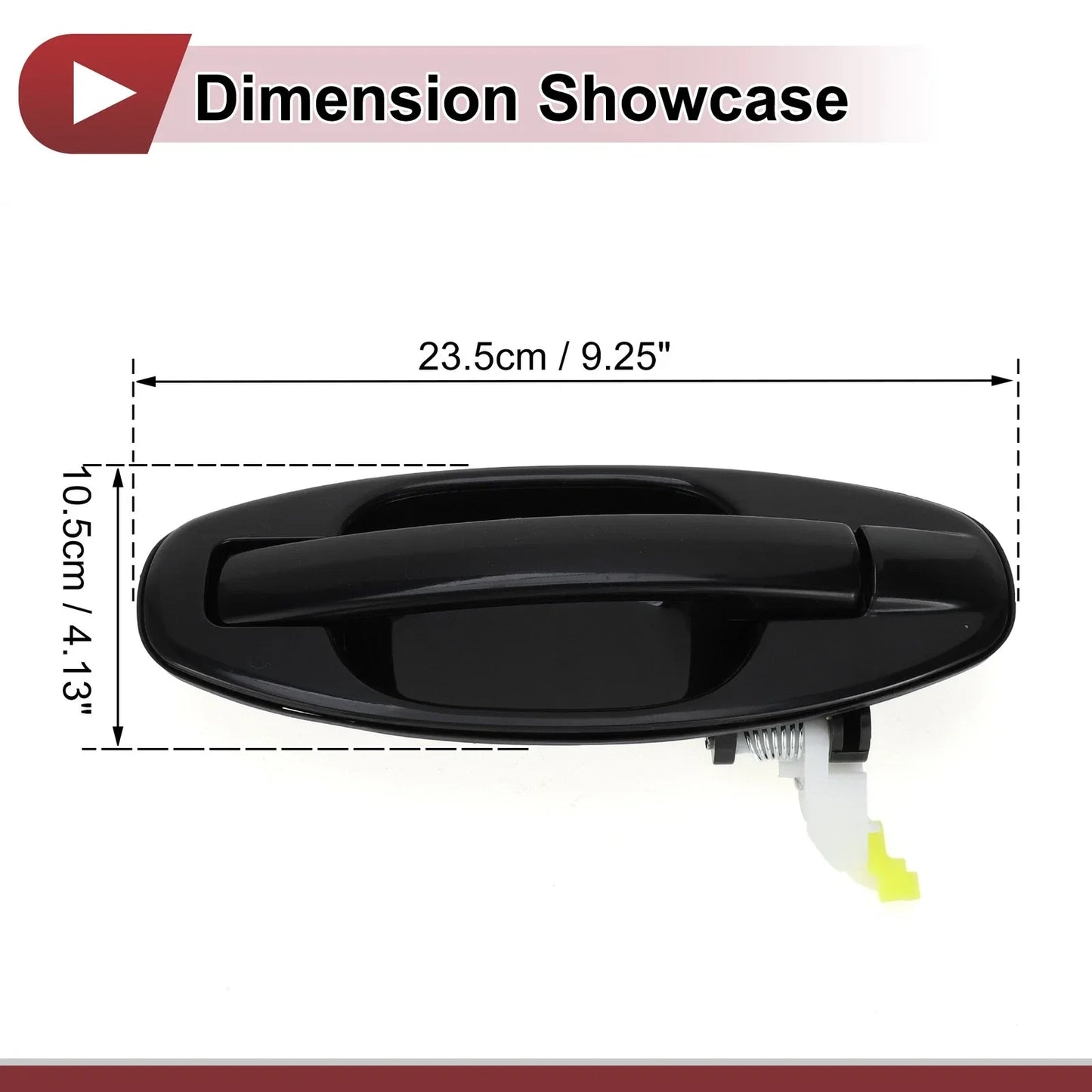 Exterior Door Handle for Hyundai Santa Fe Rear Right Black (2013-2018)