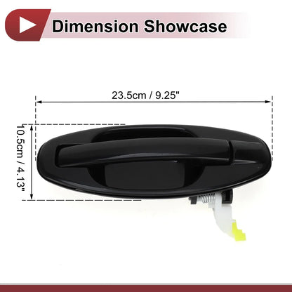 Exterior Door Handle for Hyundai Santa Fe Rear Right Black (2013-2018)