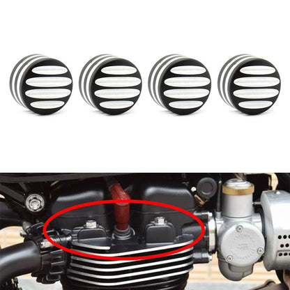 4x CNC Machined Head Bolt Cover Caps for Triumph T120 Thruxton (2016-2023)