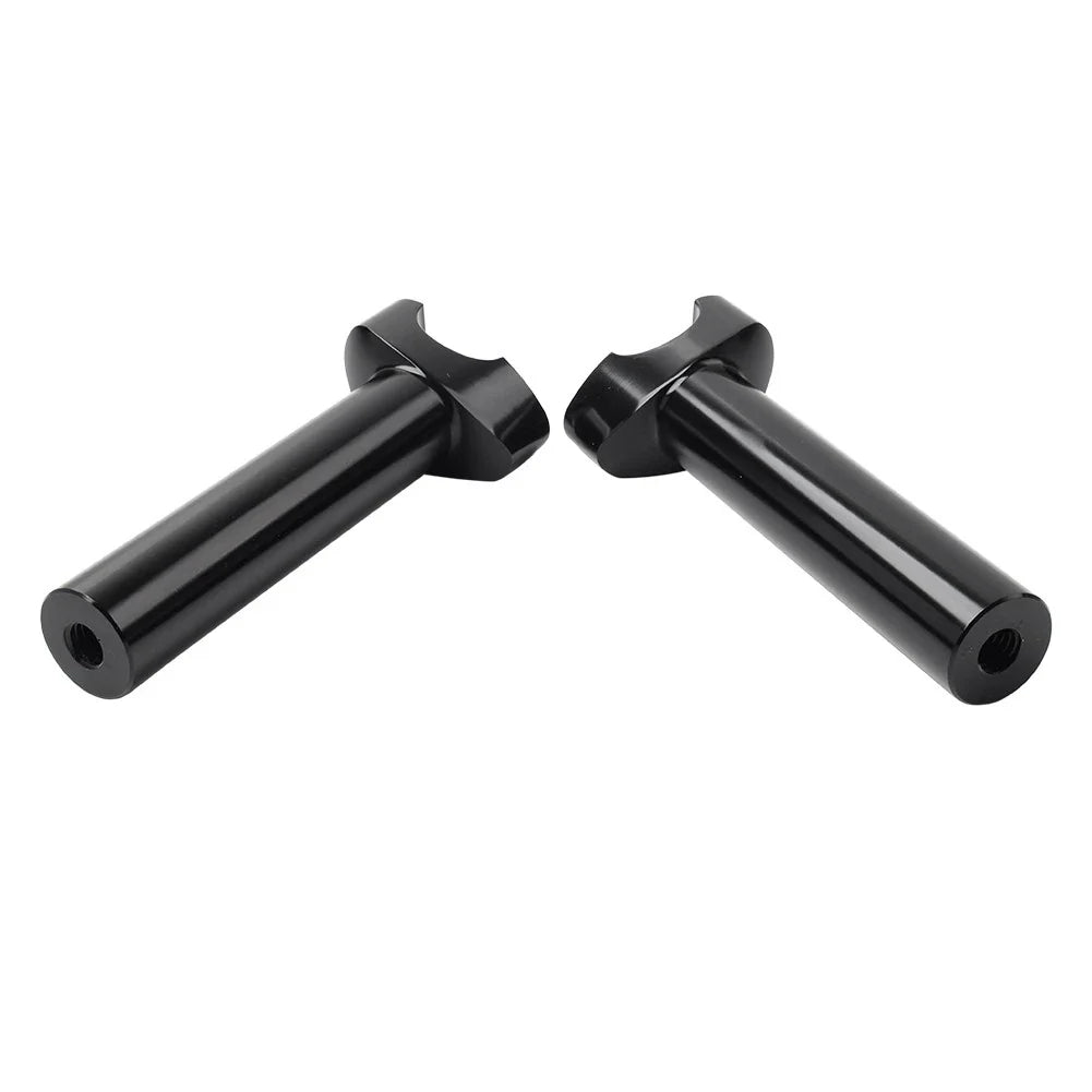 6" Black Straight Handlebar Risers for Harley Heritage Softail Dyna FXD
