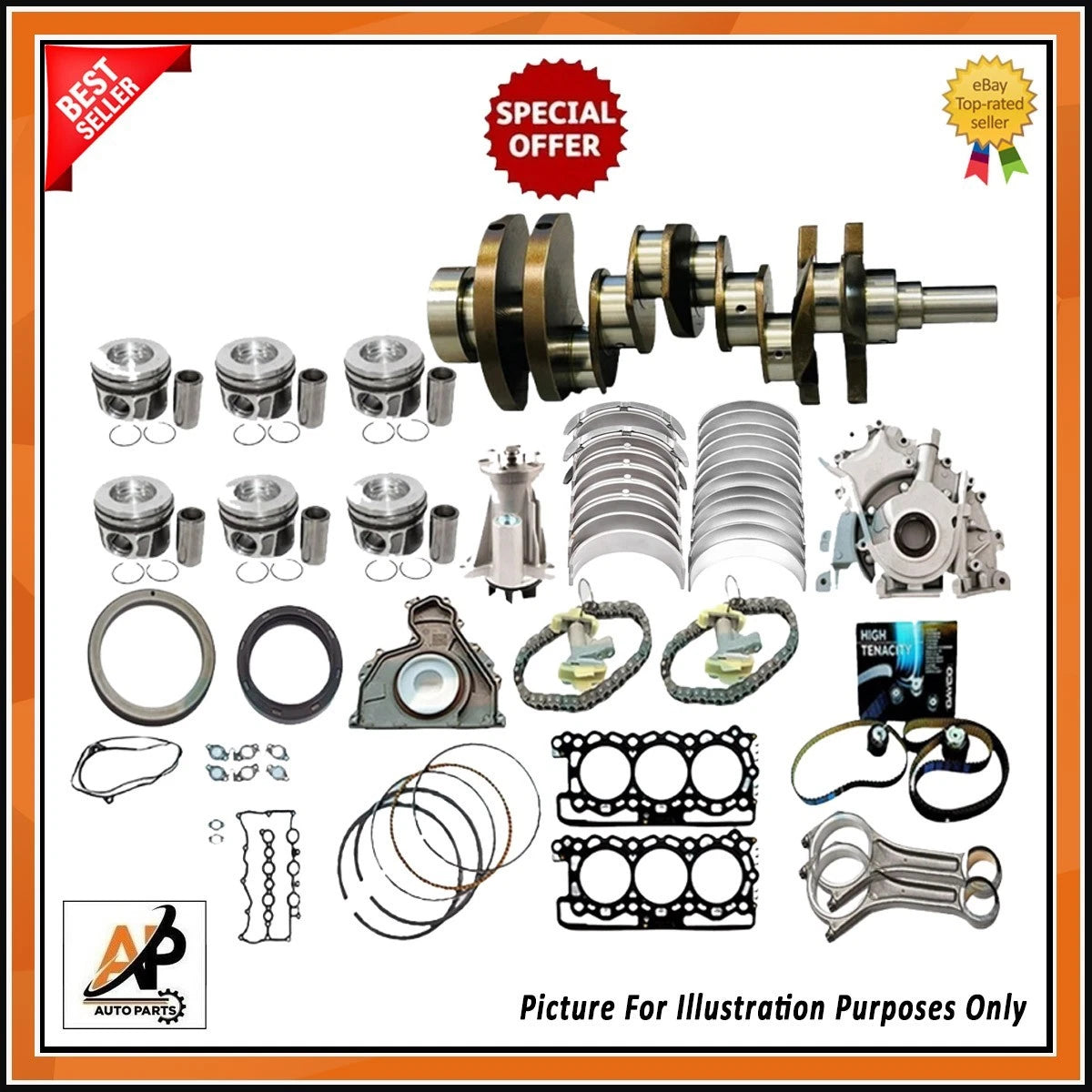 Engine Rebuild Kit Heavy Duty for Land Rover Range Rover 3.0 TD (1990–1996)