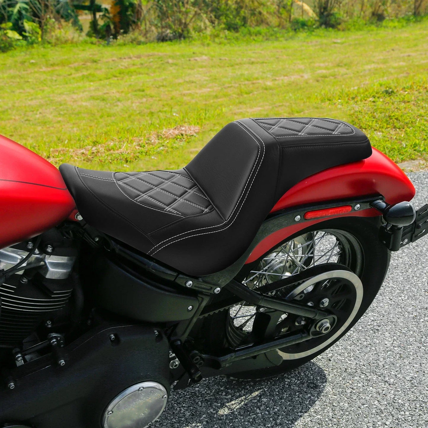 Rider & Passenger Gel Seat for Harley Softail FXST Street Bob FXBB (2018-2024)
