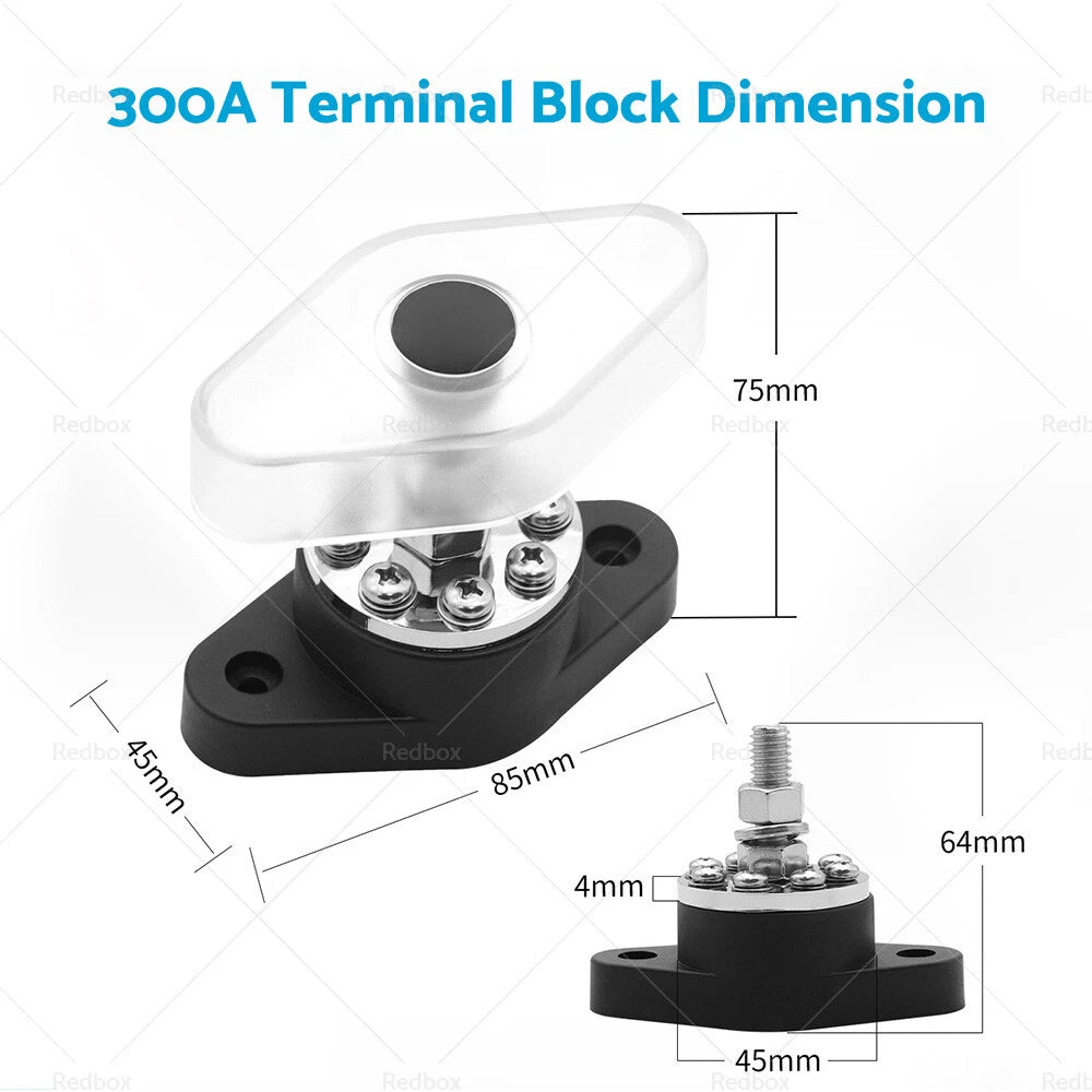 M10 Bus Bar Terminal Block Power Distribution for Battery Junction Post