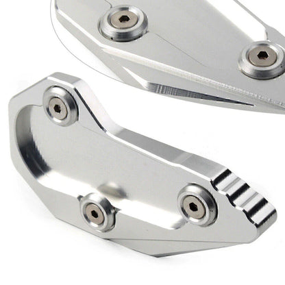 Silver Kickstand Side Stand Pad for BMW R1200R R1200RS LC (2015-2016)