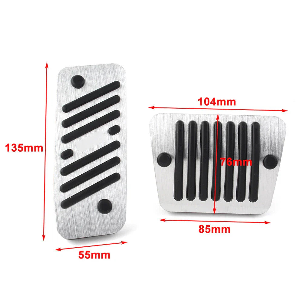 Gas Fuel Brake Pedal Cover for Jeep Cherokee (KL) 2014-2019 Aluminum