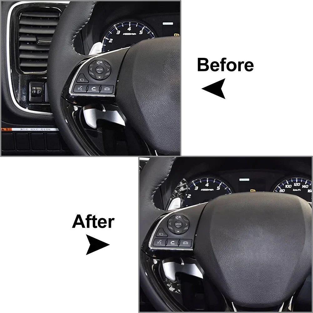Carbon Look Steering Wheel Shift Paddle for Mitsubishi Lancer, Outlander, Eclipse