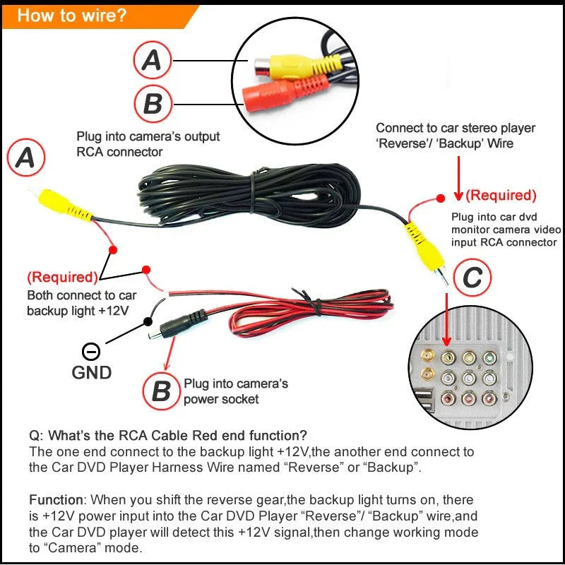 Rear View Backup Camera for Dodge Durango (2011���2013)