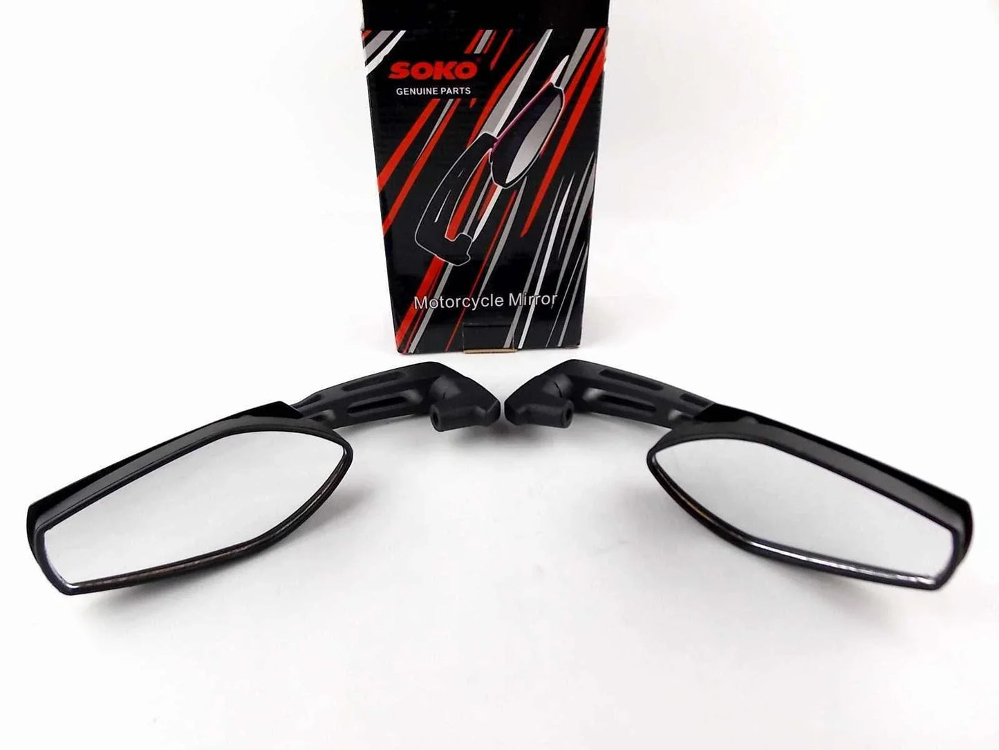 Black M Soko Rear View Mirrors for Yamaha XVS1100 Dragstar (1998-2015)