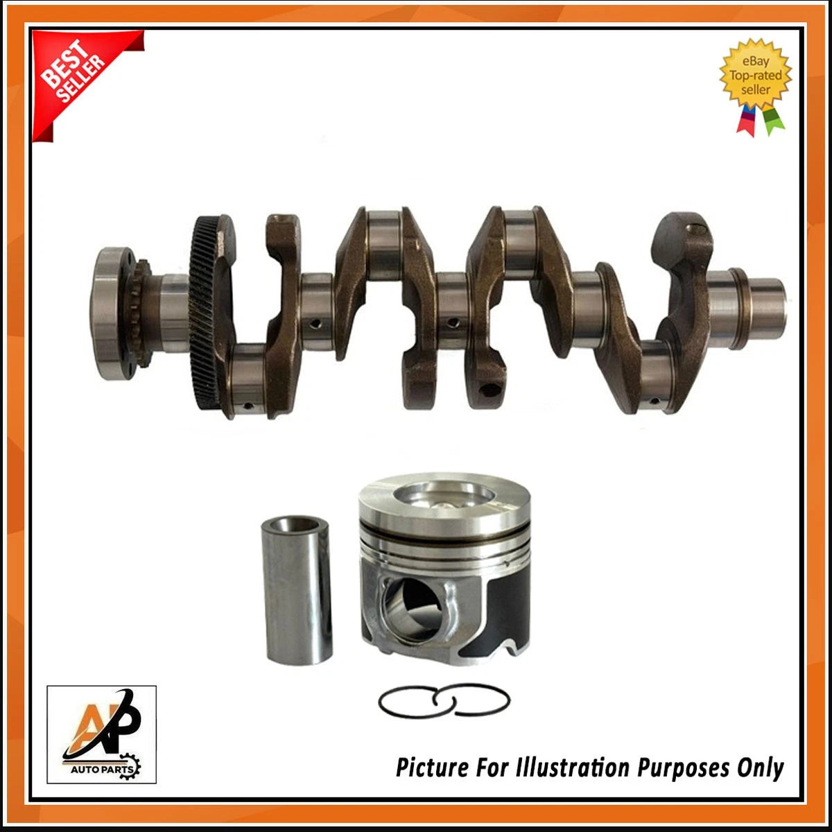 Crankshaft Rebuild Kit for Range Rover Jaguar 204DTD Alloy Steel ()