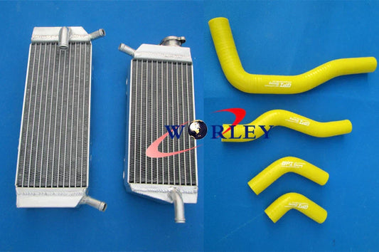 Aluminum Radiator & RED Hose for Honda CRF450X (2005-2016)