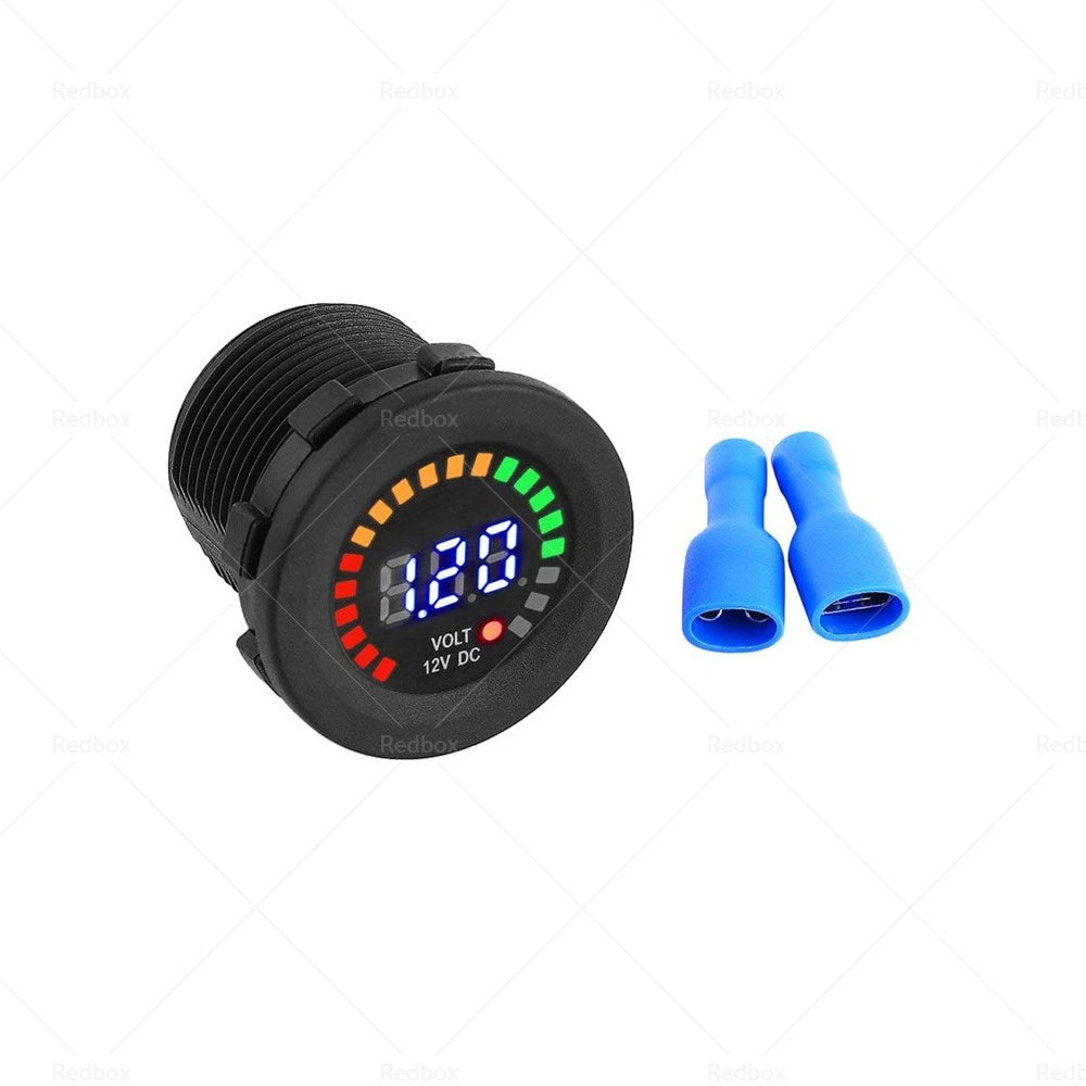 12V LED Digital Battery Volt Meter Monitor for Car Boat Marine Gauge