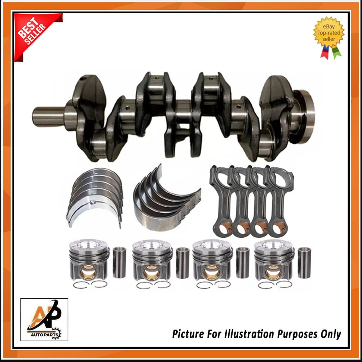 Crankshaft and Con Rod Set Replacement for Ford Transit Custom 2.0 (2017–2023)