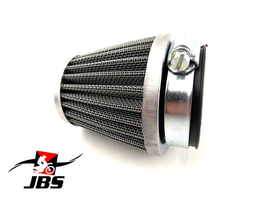 3 x JBS Performance Hi Flow 42mm Chrome Pod Air Filters for Kawasaki KH400 (1977)