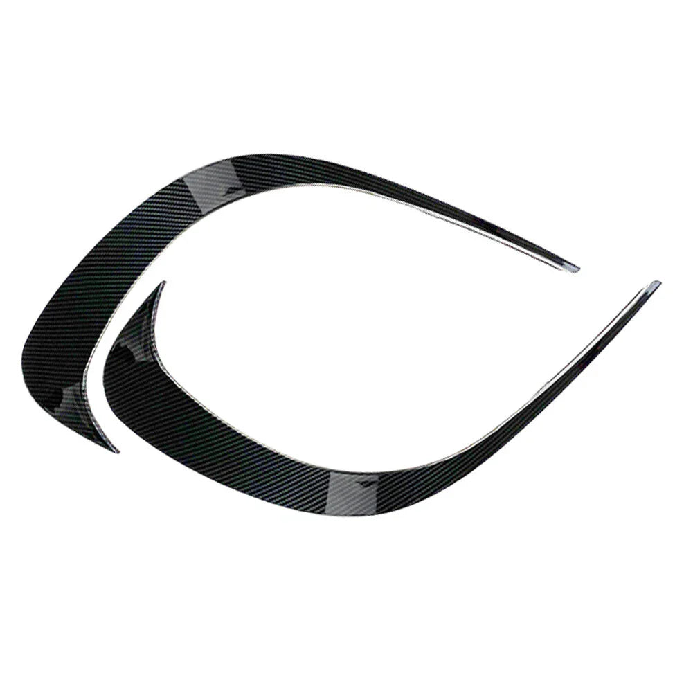 Black ABS Front Bumper Lip Splitter Spoiler for Mercedes C-Class (2022-2023)