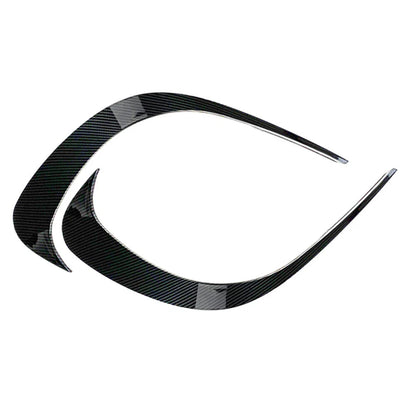 Black ABS Front Bumper Lip Splitter Spoiler for Mercedes C-Class (2022-2023)