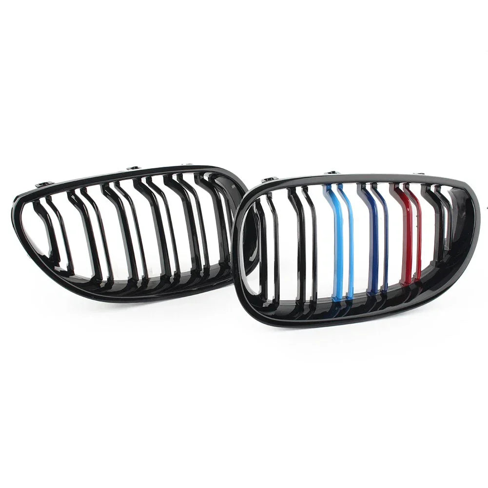 Upper Mesh Grille for BMW E60 E61 5 Series (2003-2010) Gloss Black