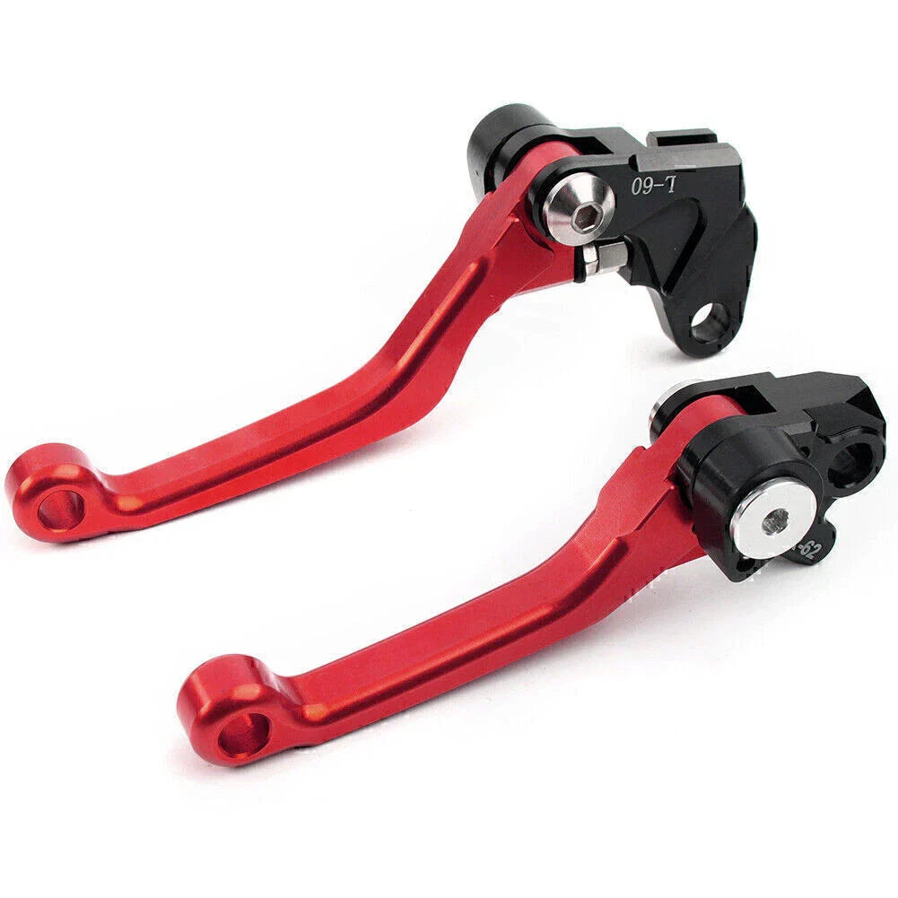 Red Pivot Brake Clutch Levers  for Suzuki RM125 RM250 RM85 (2001-2008)