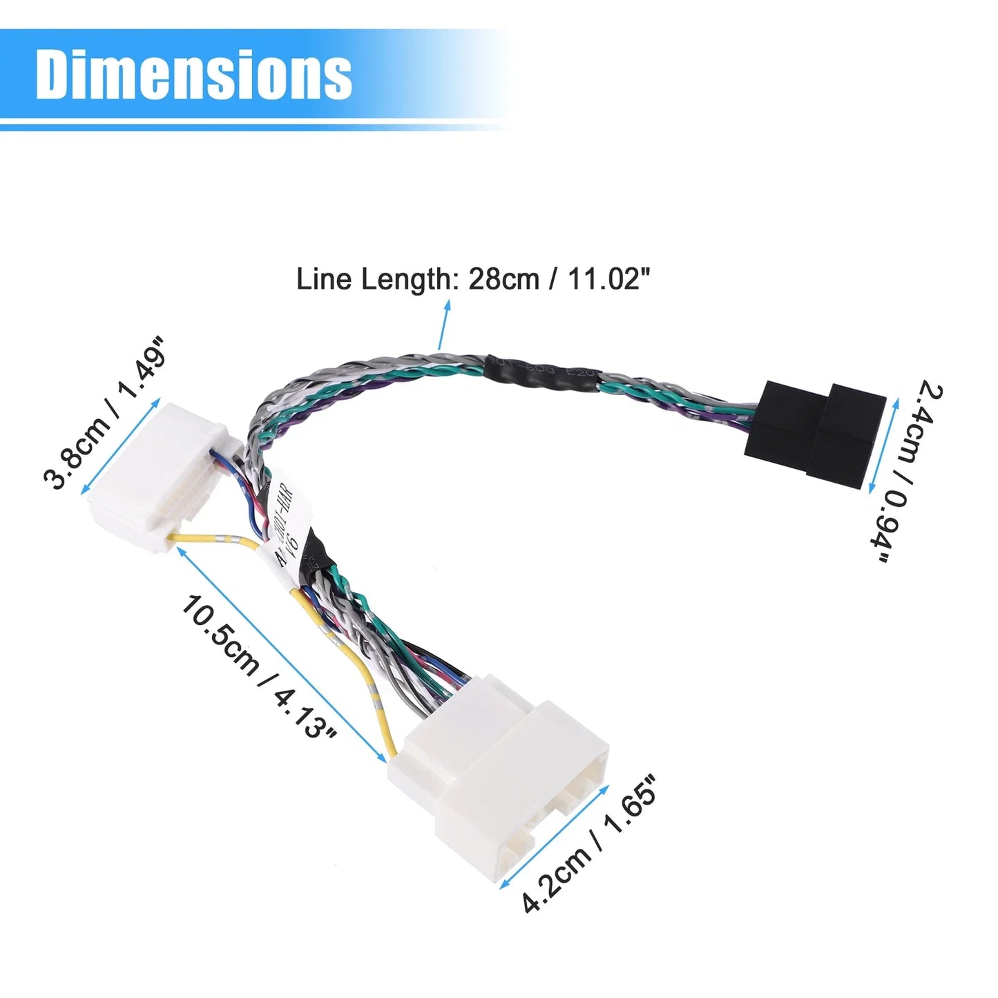 Dodge Caravan ANC Module Bypass Harness Plug Connector 2008-2019