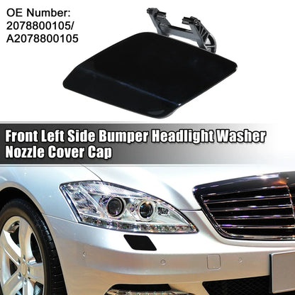 Bumper Washer Nozzle Cover for Mercedes-Benz E550 (2007-2009) Black