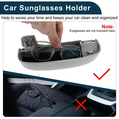 Sunglasses Case for Honda Accord 2012-2023 Eyeglasses Holder Storage Box Grey