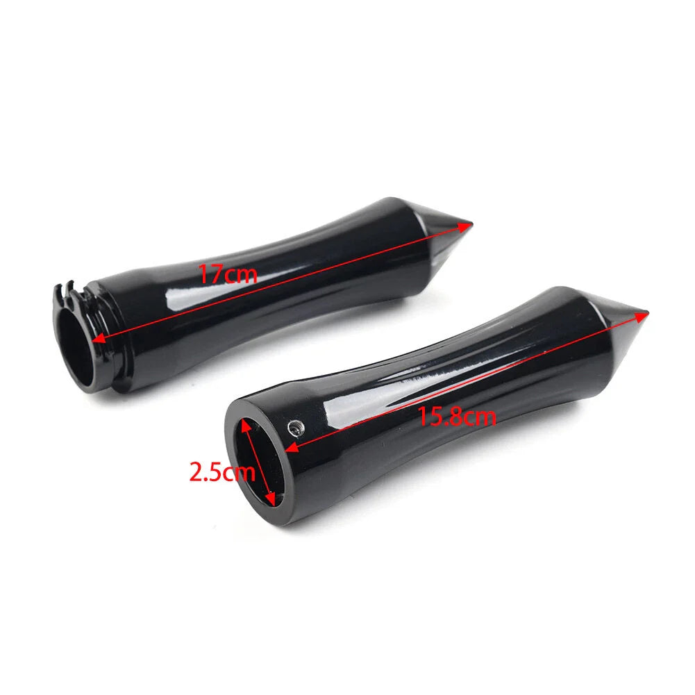 1" Motorcycle Spike Handlebar Grips for Harley & Kawasaki