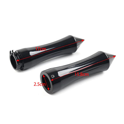 1" Motorcycle Spike Handlebar Grips for Harley & Kawasaki