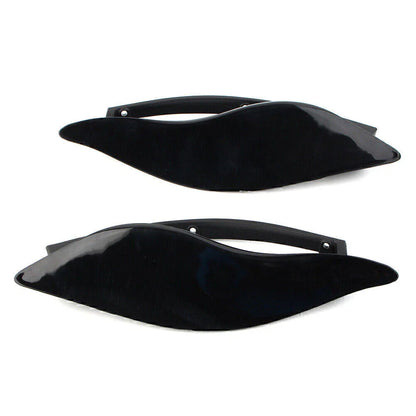 Black Adjustable Fairing Air Deflectors for Harley Batwing Street Glide