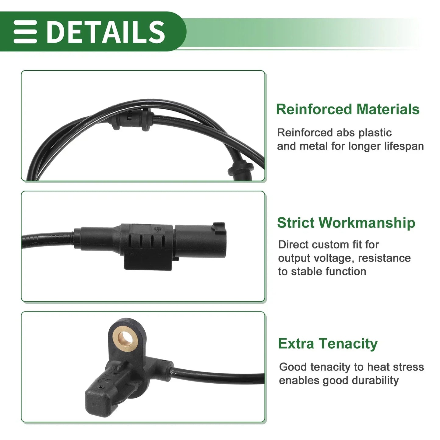 ABS Wheel Speed Sensor for Mercedes-Benz W163 ML320 (2002-2005)
