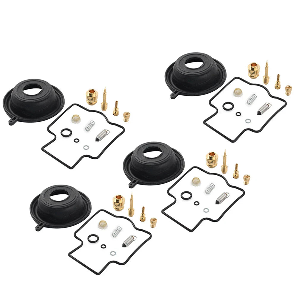 Carburetor Repair Kit Diaphragm Rebuild 4x for Kawasaki ZZR600D (1990-1992)