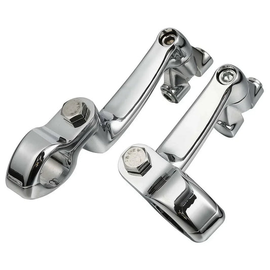 1 1/4" Adjustable Engine Guard Foot Pegs for Harley