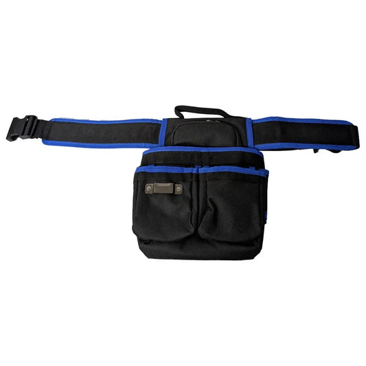 Adjustable Electrician Tool Bag w/ Suspenders & Magnetic Pouches