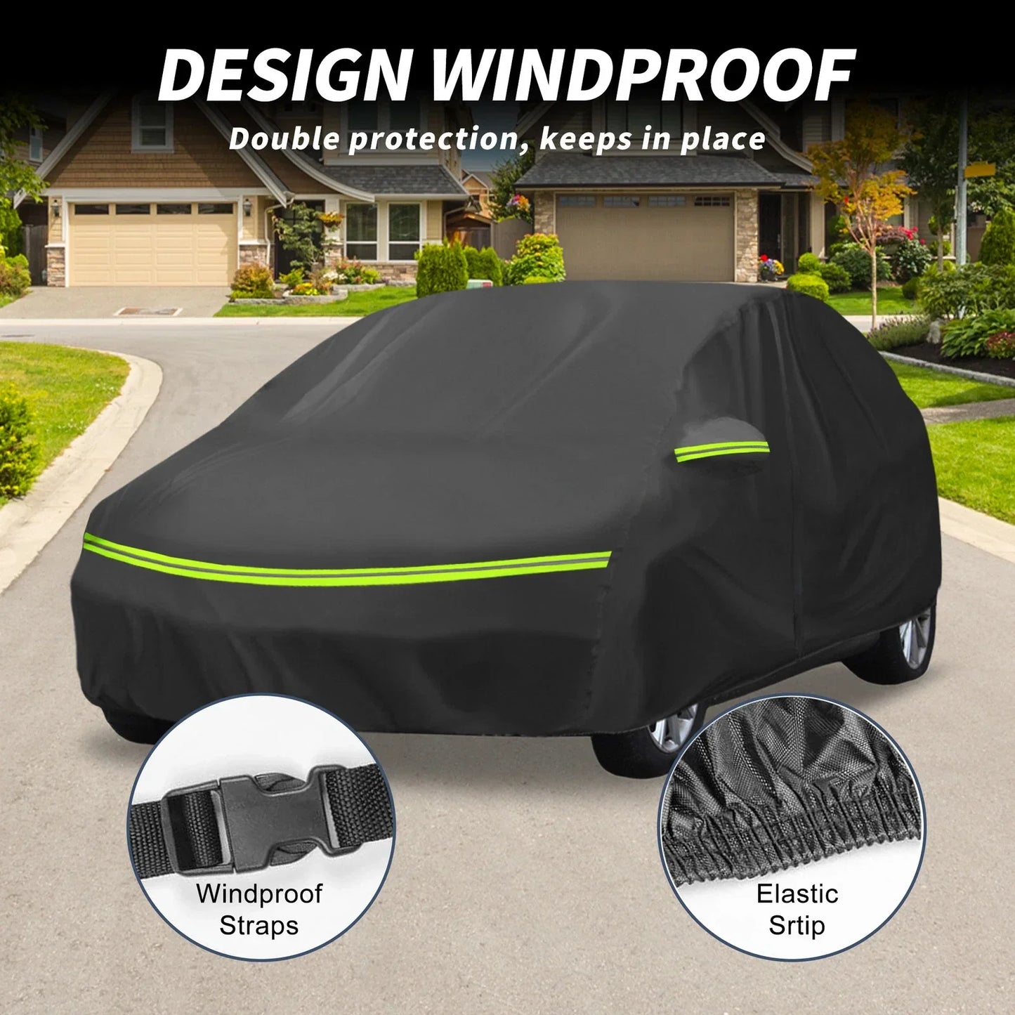 Waterproof Car Cover for Hyundai i20 II/III 2014-2021 with Zipper