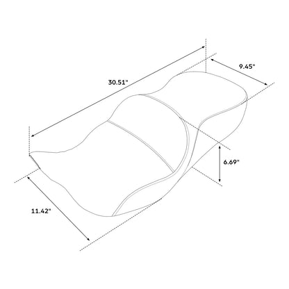 Driver Passenger Seat for Harley Touring Street Glide (2009-2023)