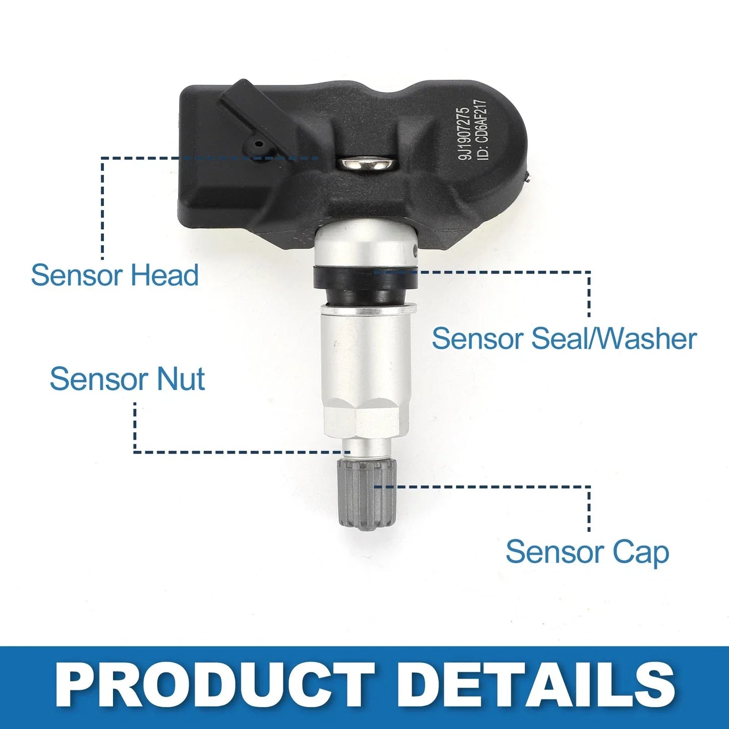 Tire Pressure Sensor 433MHz for Porsche Macan (2015-2024) 1 x Pc
