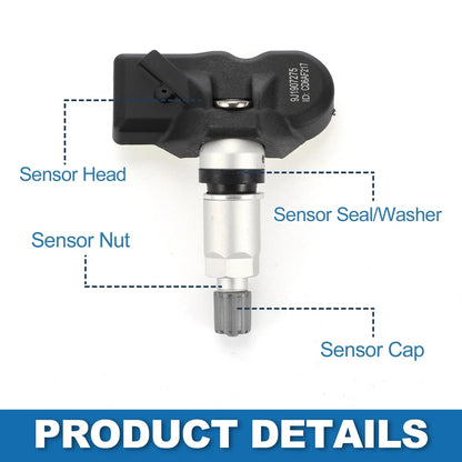 Tire Pressure Sensor 433MHz for Porsche Macan (2015-2024) 1 x Pc