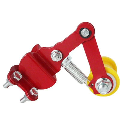 Bolt-On Chain Tensioner & Roller Adjuster for Motorcycle ATV Dirt Bike Red/Yellow