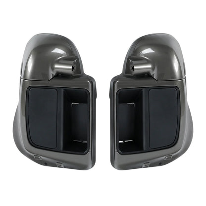 Lower Vented Fairings Speaker Pod for Harley Touring Industrial Gray