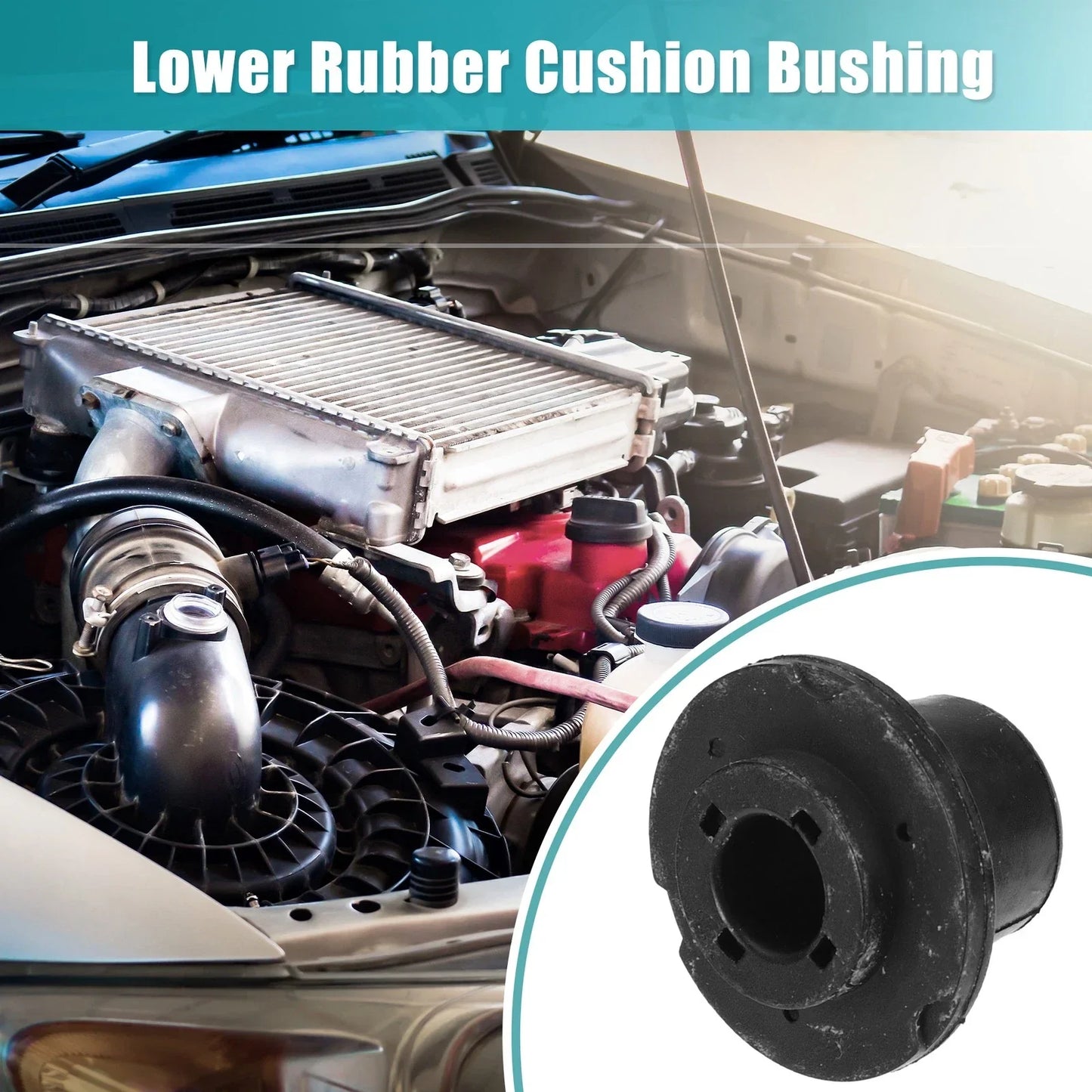 2 x Lower Rubber Cushion Bushing for Chevrolet Malibu (2004-2021)