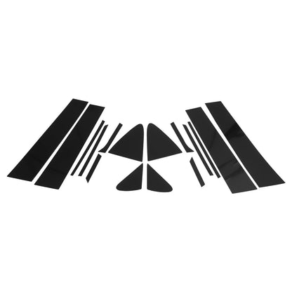 16 x Pillar Window Trim for Chevy Cruze (2017-2021) Black