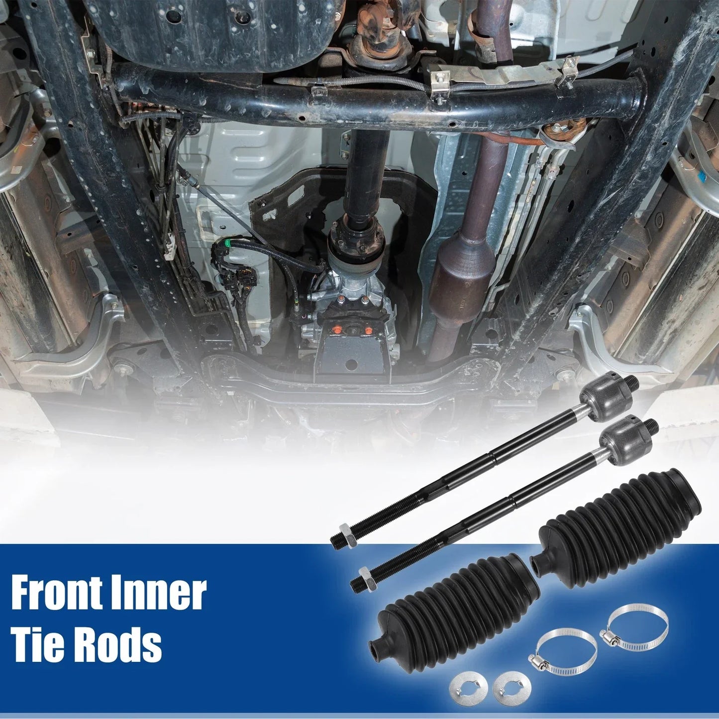 4 x Front Inner Tie Rods with Boots for Chrysler 300 (2011-2014)