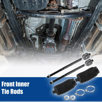 4 x Front Inner Tie Rods with Boots for Chrysler 300 (2011-2014)