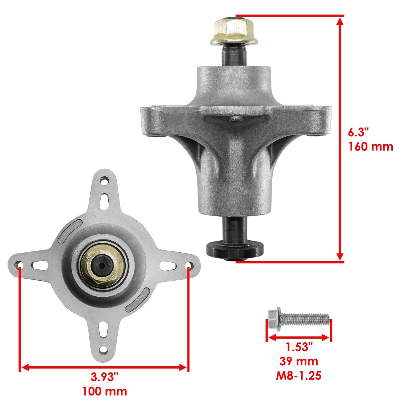 Deck Spindle Assembly Replacement for Toro SS5060 ZX5000 ZS5000 (2000–2010)