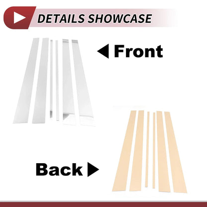 6 Pcs Chrome Silver Door Pillar Window Trim for Lexus LX (1998-2007)