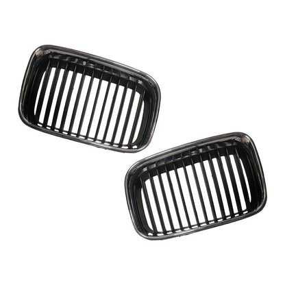 2 x Chrome Black Grille for BMW E36 318IS 325i M3 Coupe (1992-1997)