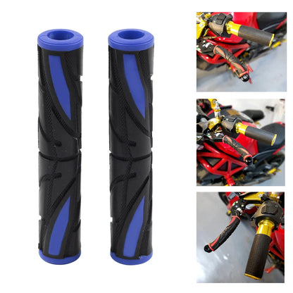 Blue Motorbike Brake Clutch Lever Grips Rubber Sleeve Cover for GZ